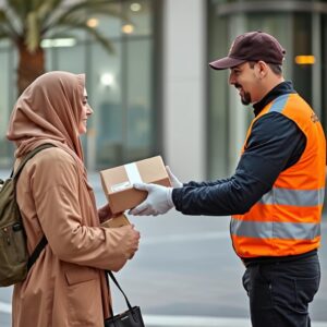 الخطوة الثالثة: استلام الطلب