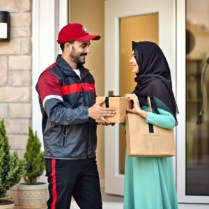 الخطوة الرابعة: توصيل الطلب