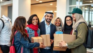 عملاء راضون عن خدمة توصيل طلبات اليوم نفسه الإمارات