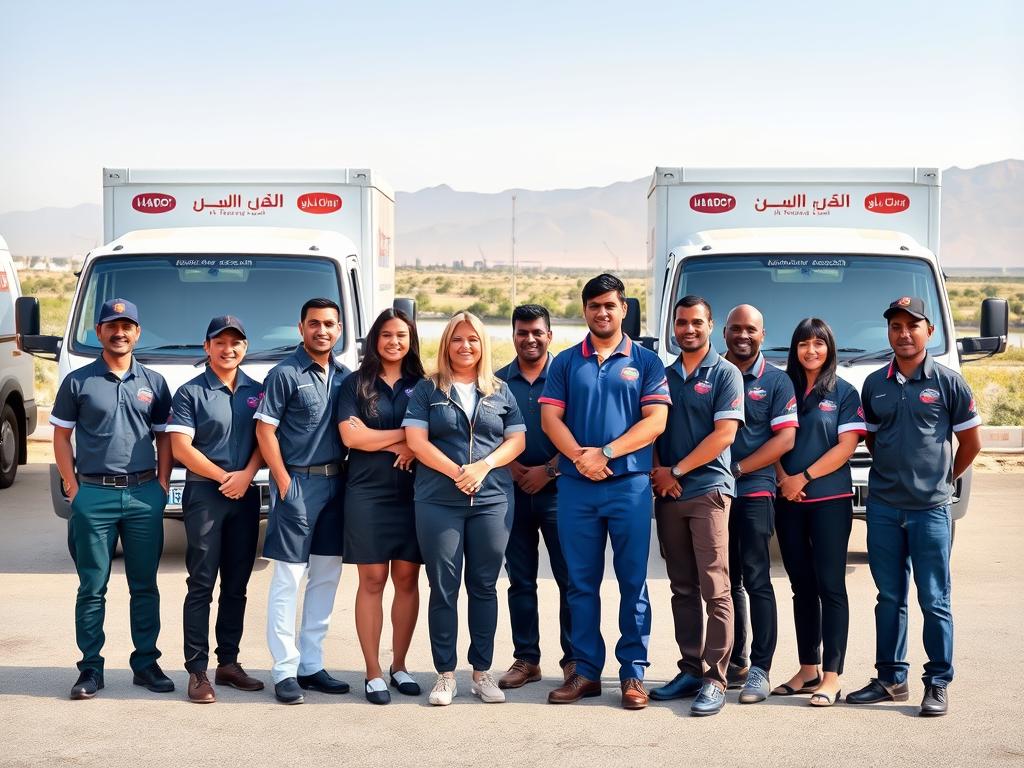 فريق شركة توصيل في الفجيرة