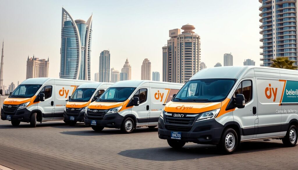 خدمة توصيل طلبات اليوم نفسه الإمارات مع سيارات توصيل سريعة