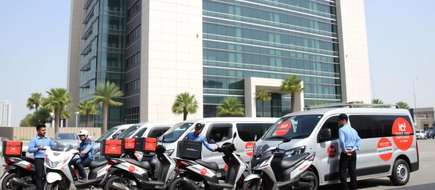 شركة توصيل سريع في الإمارات - أسطول مركبات حديث
